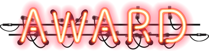 Award in neon lights